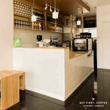 A view of the barista's station of BFC